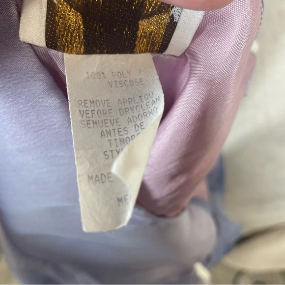 Y2k fairy whimsical ball gown purple chiffon medium prom princess cosplay - Picture 8 of 9